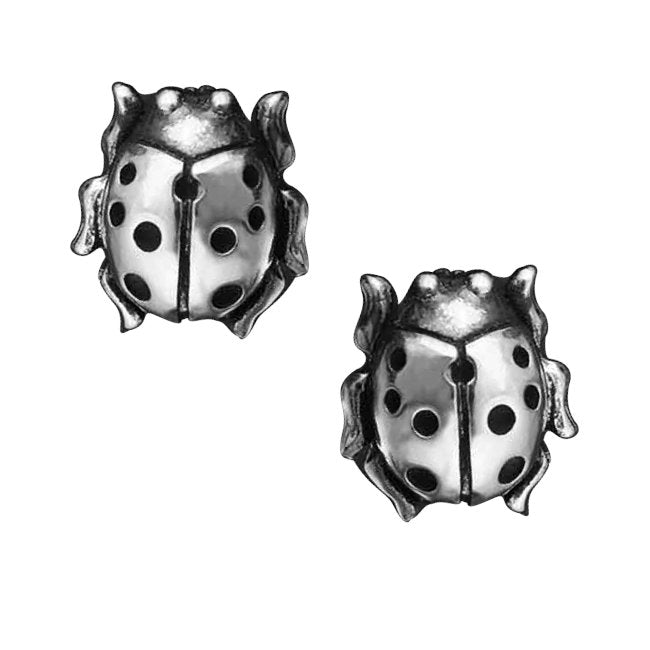 Ladybug Sterling Silver post Earrings