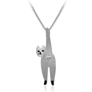 Cheeky Cat Sterling Silver Pendant