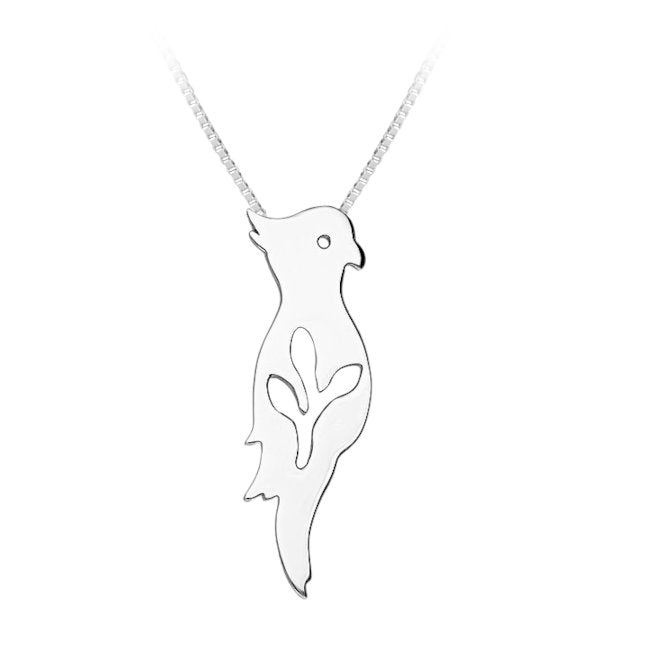 Cockatoo Pendant in Sterling Silver