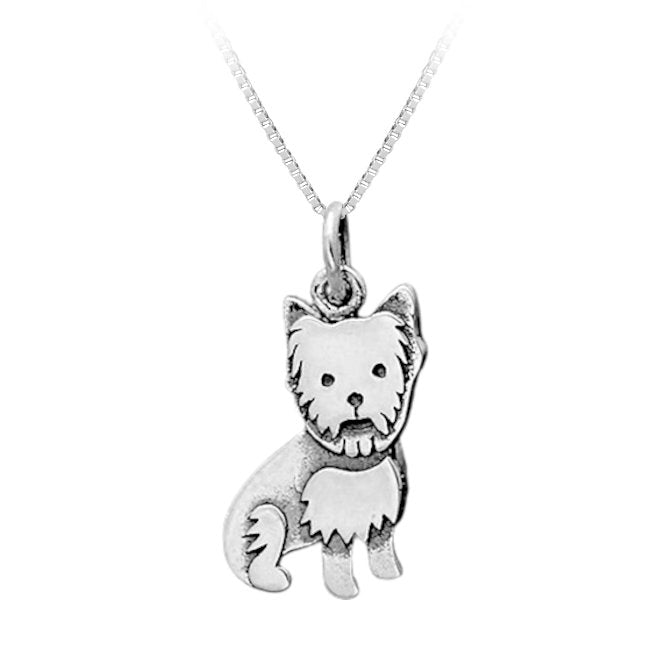 Yorkshire Terrier Sterling Silver Pendant