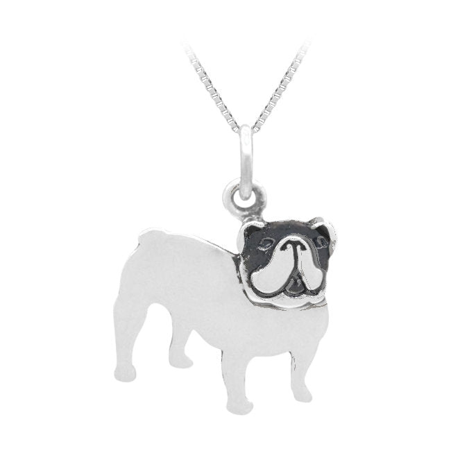 Bulldog Sterling Silver Pendant