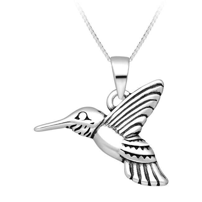 Hummingbird Pendant in Sterling Silver Julmar 4 Her