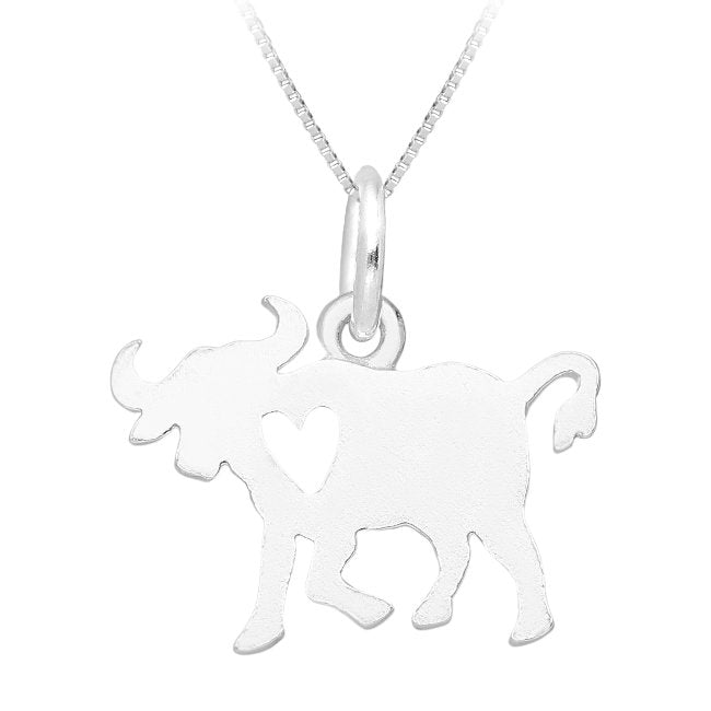 Bull Sterling Silver Pendant