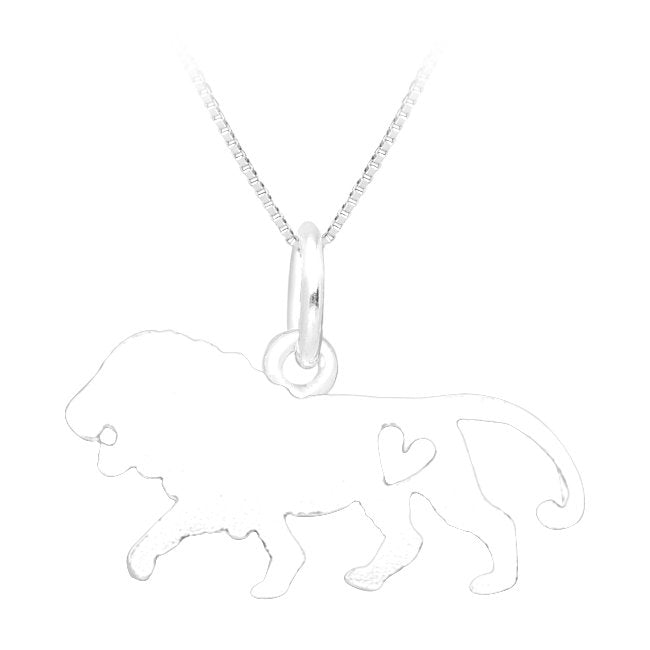 Lion Pendant in Sterling Silver