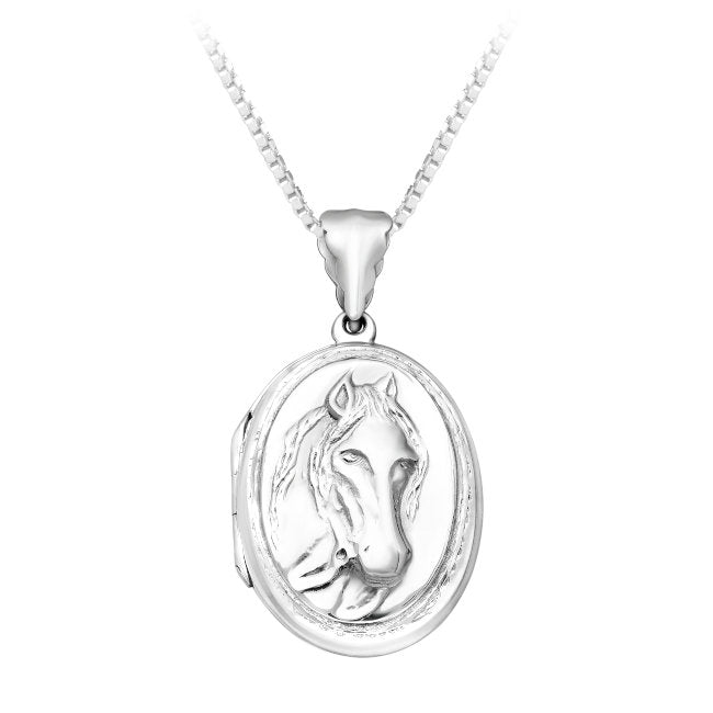 Horse Sterling Silver Locket