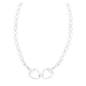 Horse Snaffle Bit Sterling Silver Necklace
