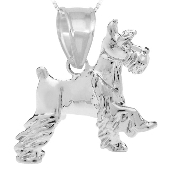 Schnauzer Sterling Silver Pendant