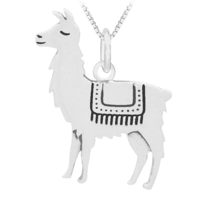 Llama Sterling Silver Charm Pendant