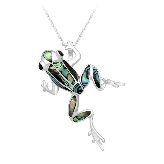 Frog Sterling Silver Pendant with Abalone Julmar 4 Her