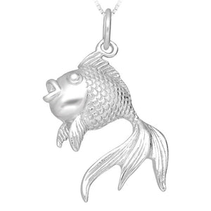 Goldfish Sterling Silver Pendant