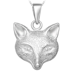 Fox Sterling Silver Pendant
