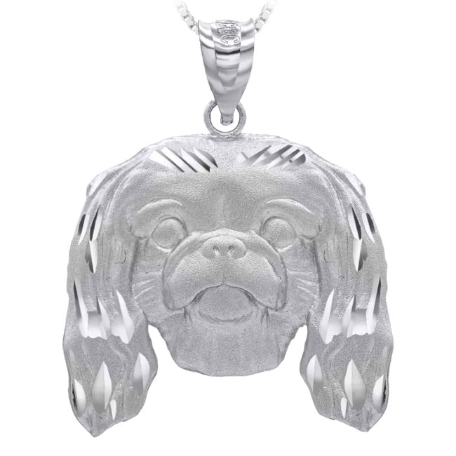 Pekingese Sterling Silver Pendant