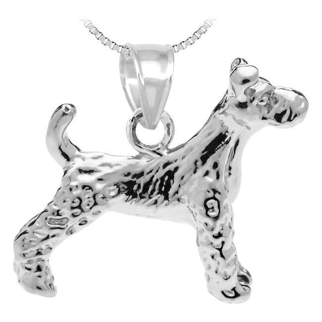 Irish Terrier Sterling Silver Pendant