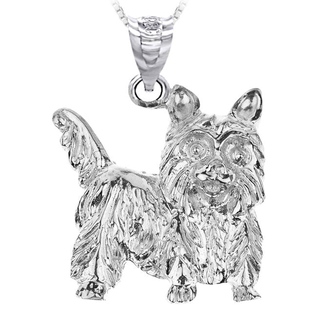 Yorkshire Terrier Sterling Silver Pendant