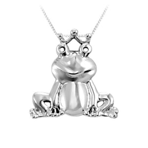 Frog Prince Sterling Silver Pendant