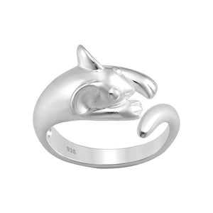 Mouse Sterling Silver adjustable Ring