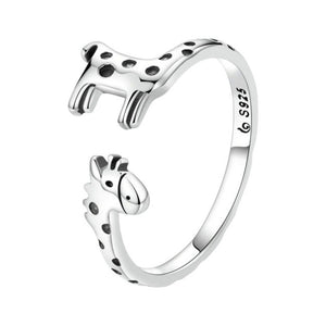 Giraffe Sterling Silver adjustable Ring